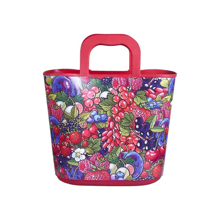 QUTU-Hand Bag Berries desenli plaj çantası - 1