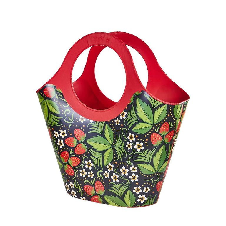 QUTU- Bag Strawbery desenli plaj çantası - 1