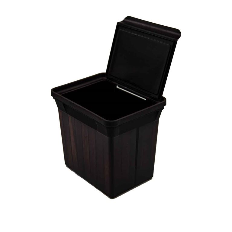 QUTU Q-TRASH BIN 5 L DARKWOOD ÇÖP KOVASI - 1