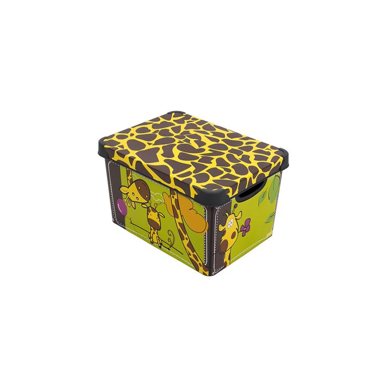 Qutu Style Box Giraffe -set Dekoratif Saklama Kutusu - 3